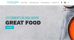 Desktop Screenshot of canyoncreekfood.com